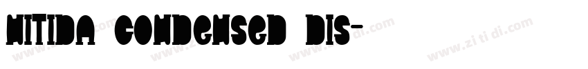 Nitida Condensed Dis字体转换